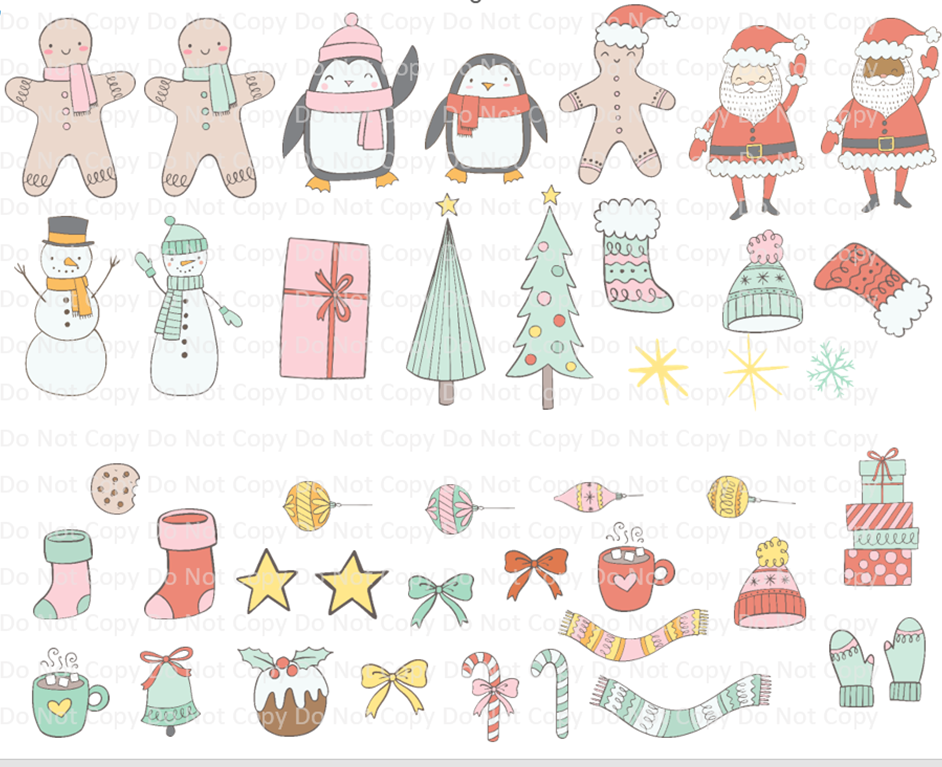 Christmas Doodles DIY Kit