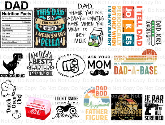 Father's Day Funny Collage Graphics